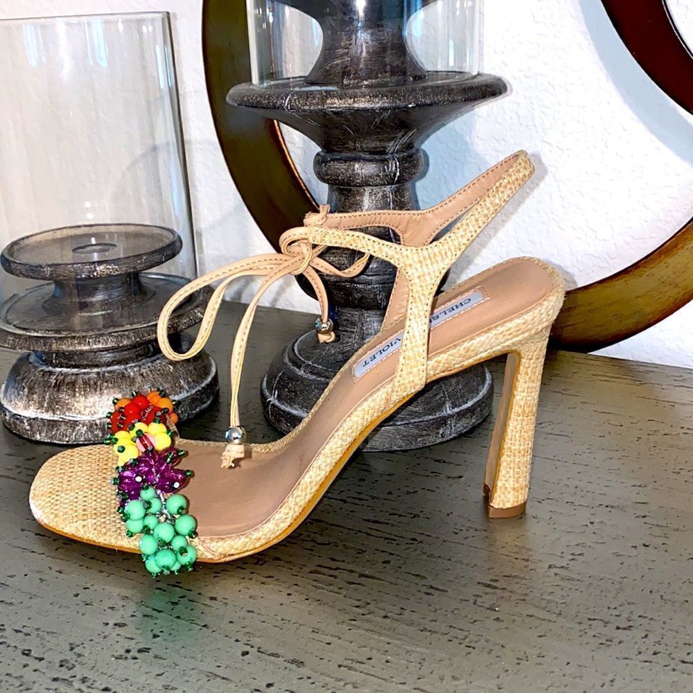 New Chelsea & Violet Tristy Beaded Sandals - Picture 4 of 10